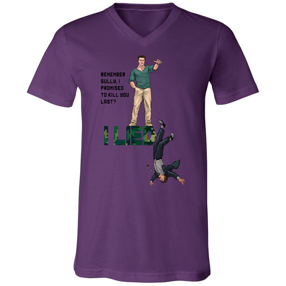 Unisex V-Neck T-Shirt - ZRLKWMX3 - Team Purple - 2