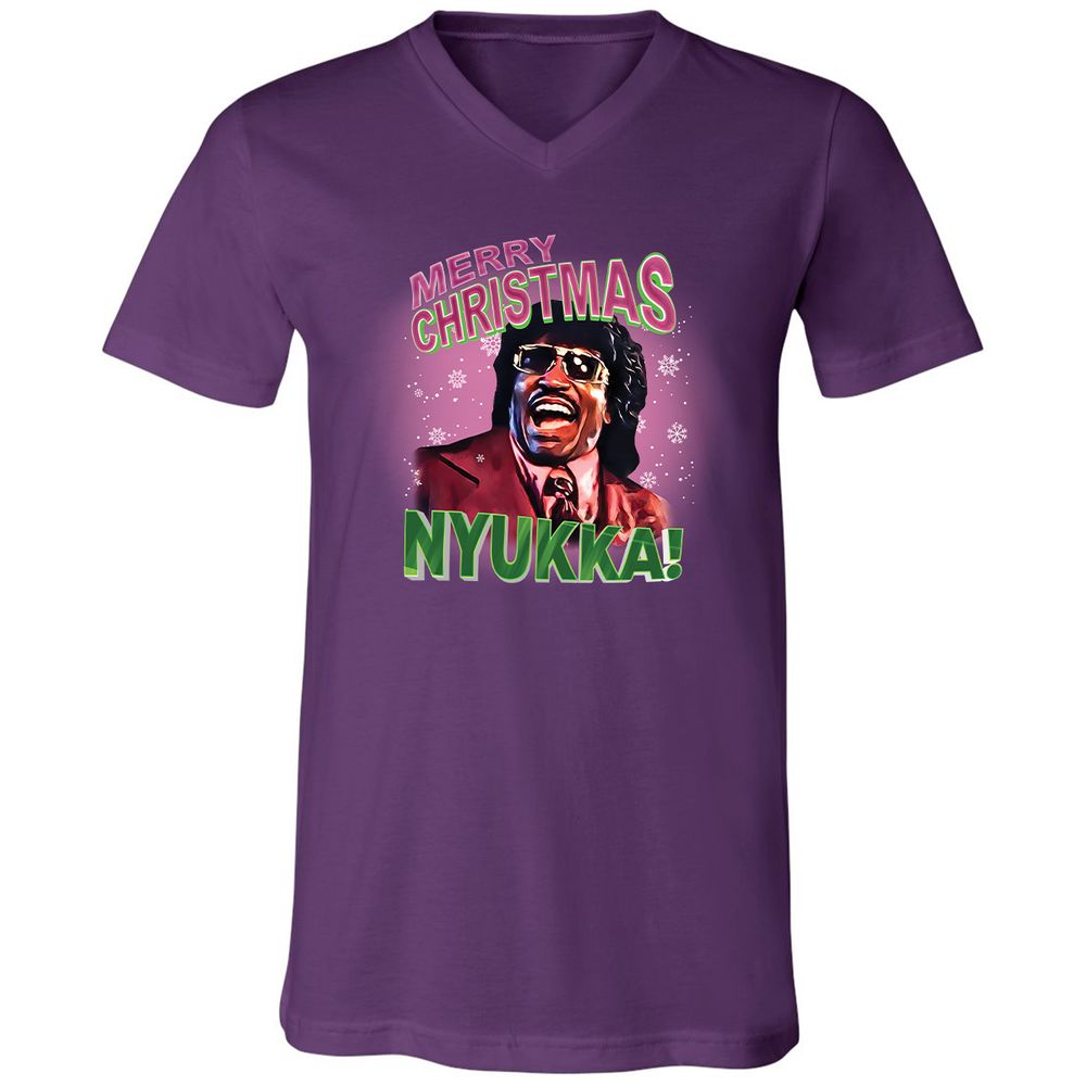 Unisex V-Neck T-Shirt - 5Z99X658 - Team Purple - 2
