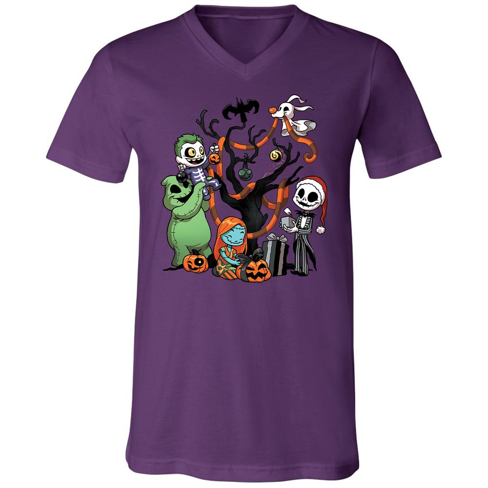 Unisex V-Neck T-Shirt - N5VNT14P - Team Purple - 2