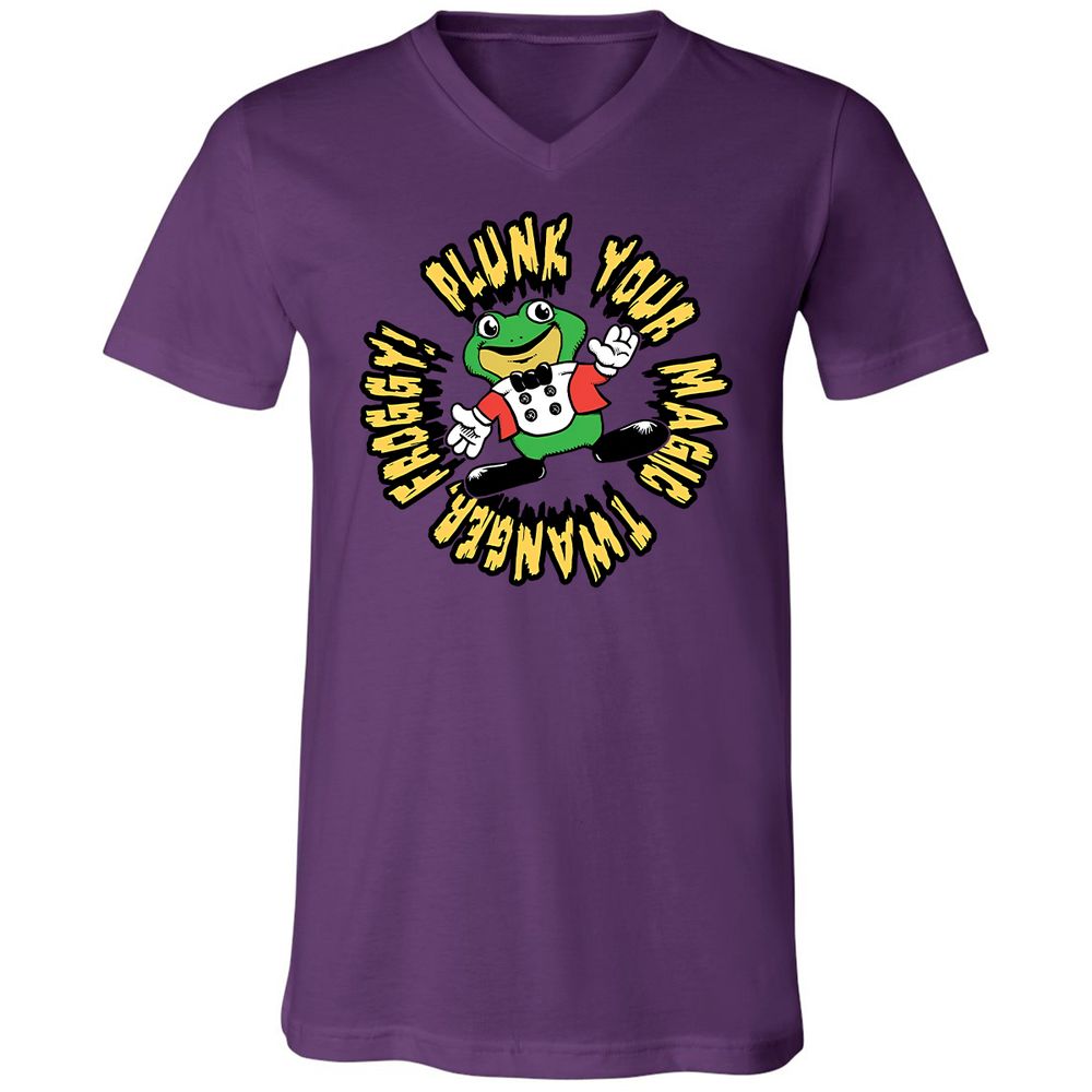 Unisex V-Neck T-Shirt - YBYE8C6M - Team Purple - 2