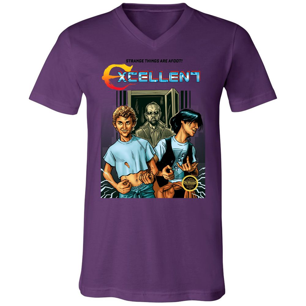 Unisex V-Neck T-Shirt - CN2T6CY1 - Team Purple - 2