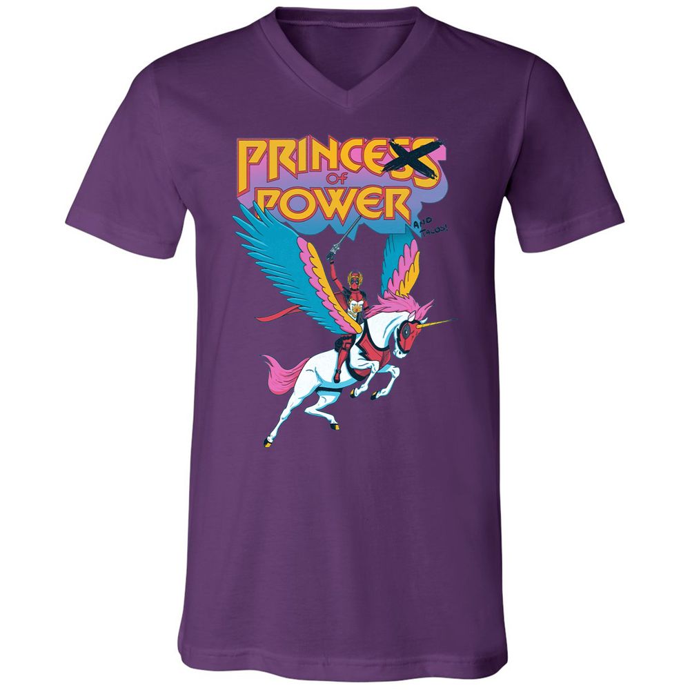 Unisex V-Neck T-Shirt - MZR7CYT8 - Team Purple - 2