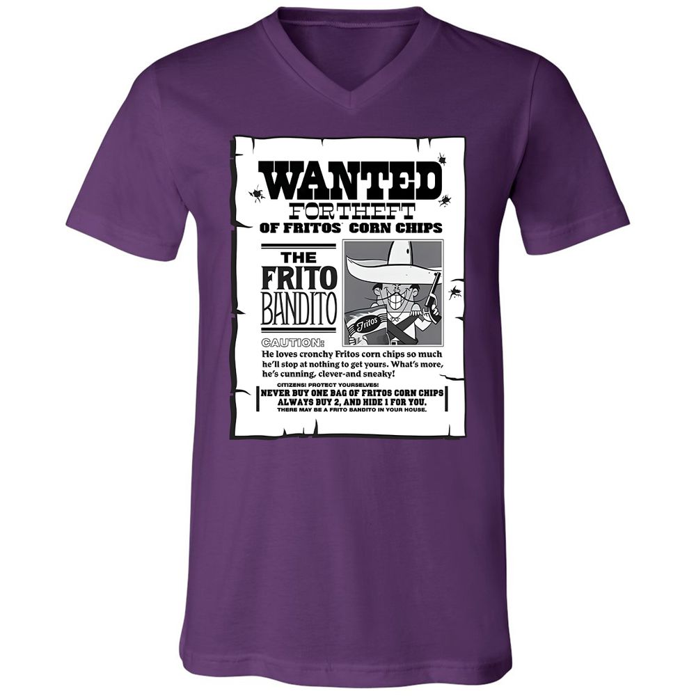 Unisex V-Neck T-Shirt - YWNJ11T5 - Team Purple - 2