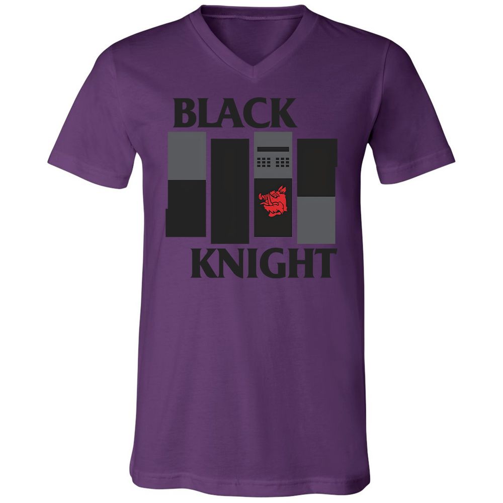 Unisex V-Neck T-Shirt - U84RCR2P - Team Purple - 2
