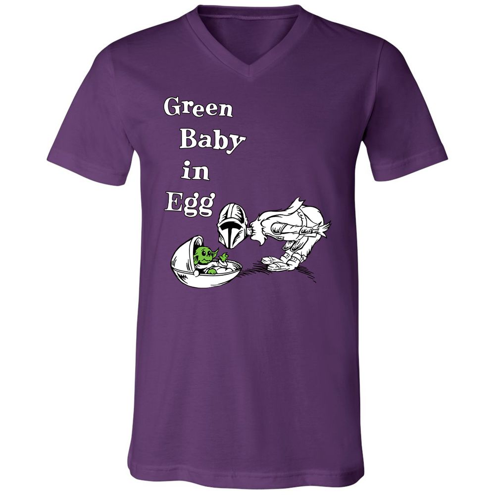 Unisex V-Neck T-Shirt - X76LAN55 - Team Purple - 2