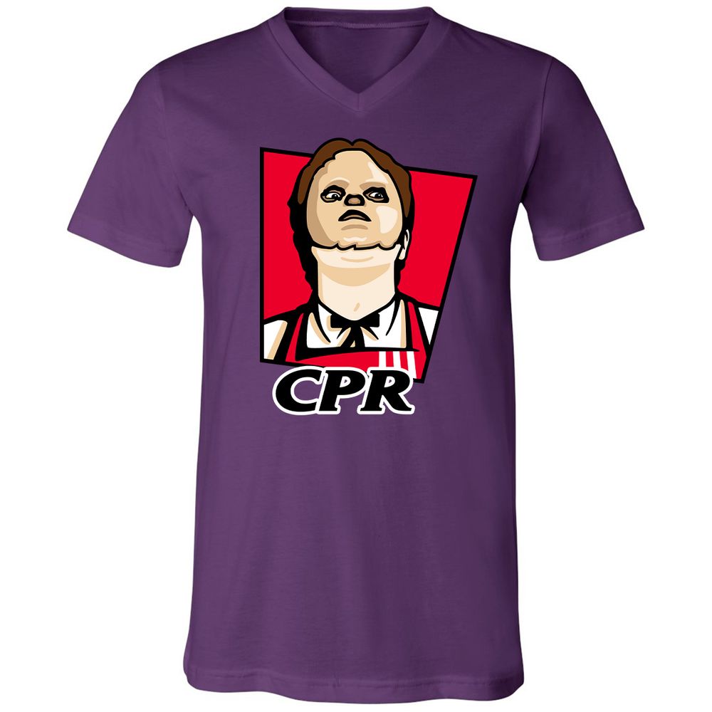 Unisex V-Neck T-Shirt - 62AZWQSP - Team Purple - 2