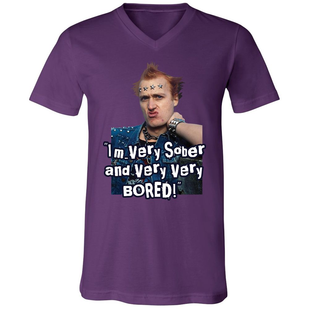 Unisex V-Neck T-Shirt - Y5BDQCVC - Team Purple - 2