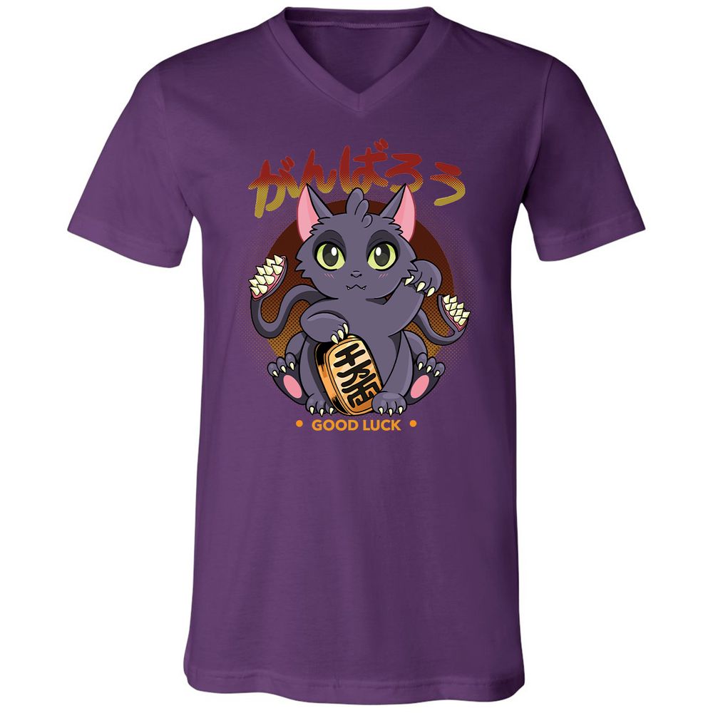 Unisex V-Neck T-Shirt - Z8XMDYM5 - Team Purple - 2