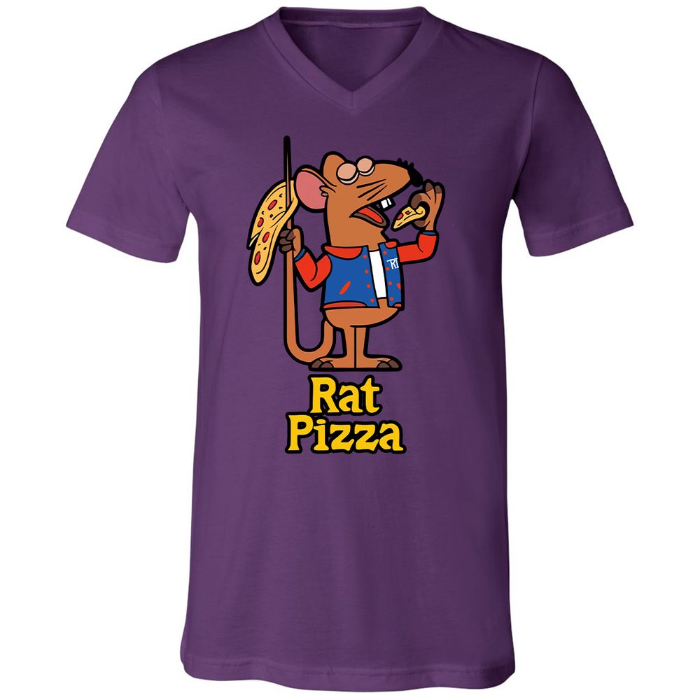 Unisex V-Neck T-Shirt - JKAQKS1X - Team Purple - 2