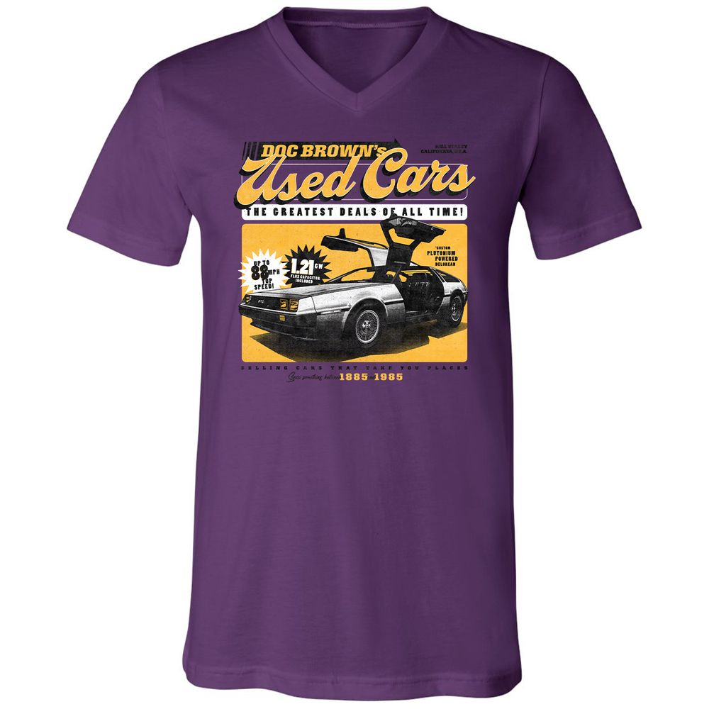 Unisex V-Neck T-Shirt - FK7WTCYD - Team Purple - 2