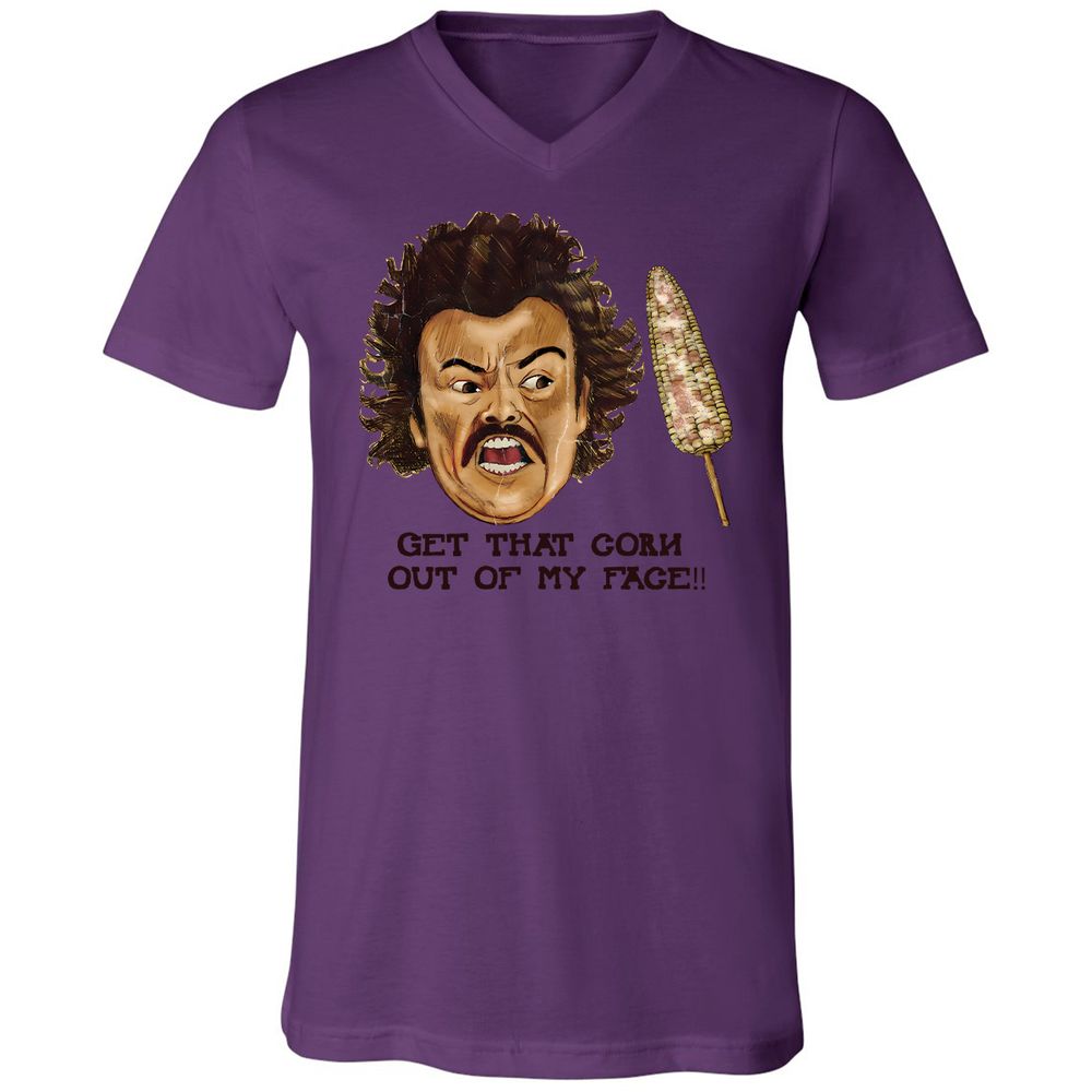 Unisex V-Neck T-Shirt - 6ZWCZHBY - Team Purple - 2