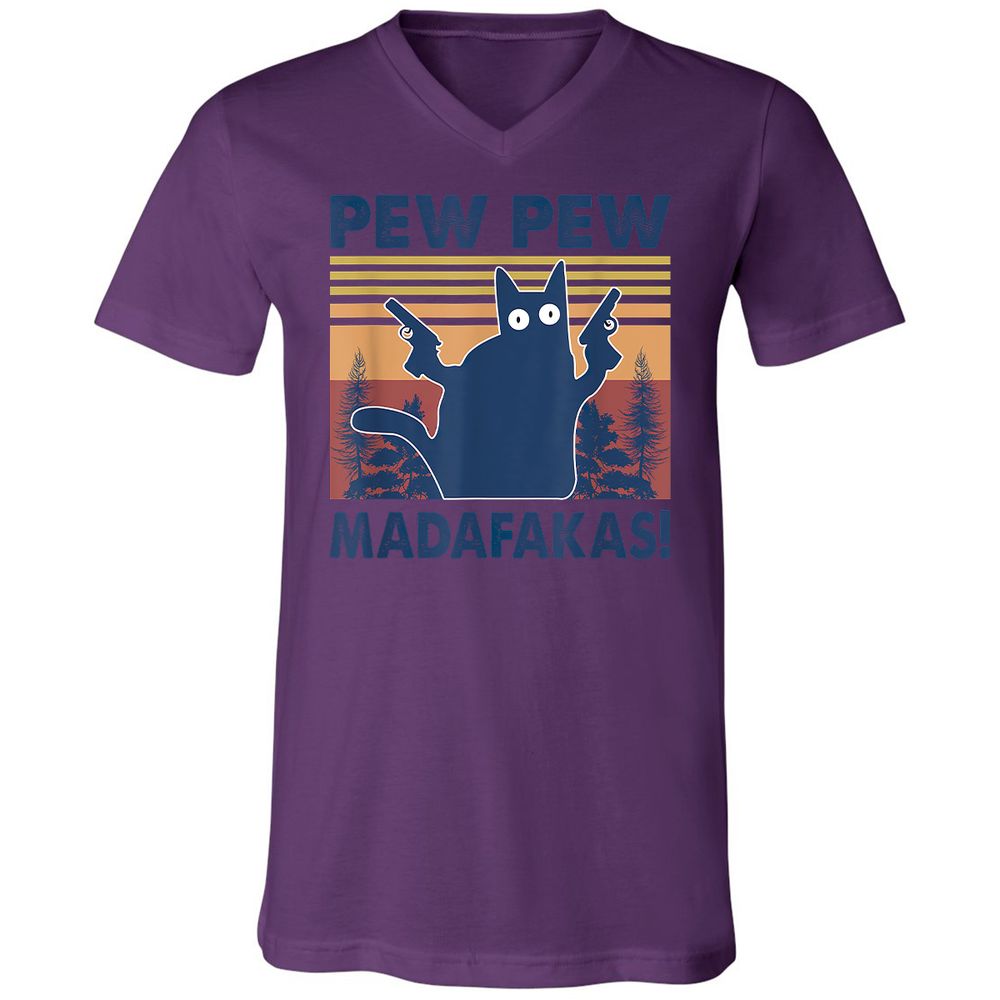 Unisex V-Neck T-Shirt - 2S9TH4G2 - Team Purple - 2