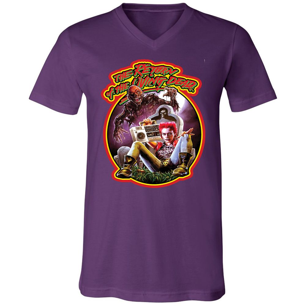 Unisex V-Neck T-Shirt - MDAP8UTN - Team Purple - 2