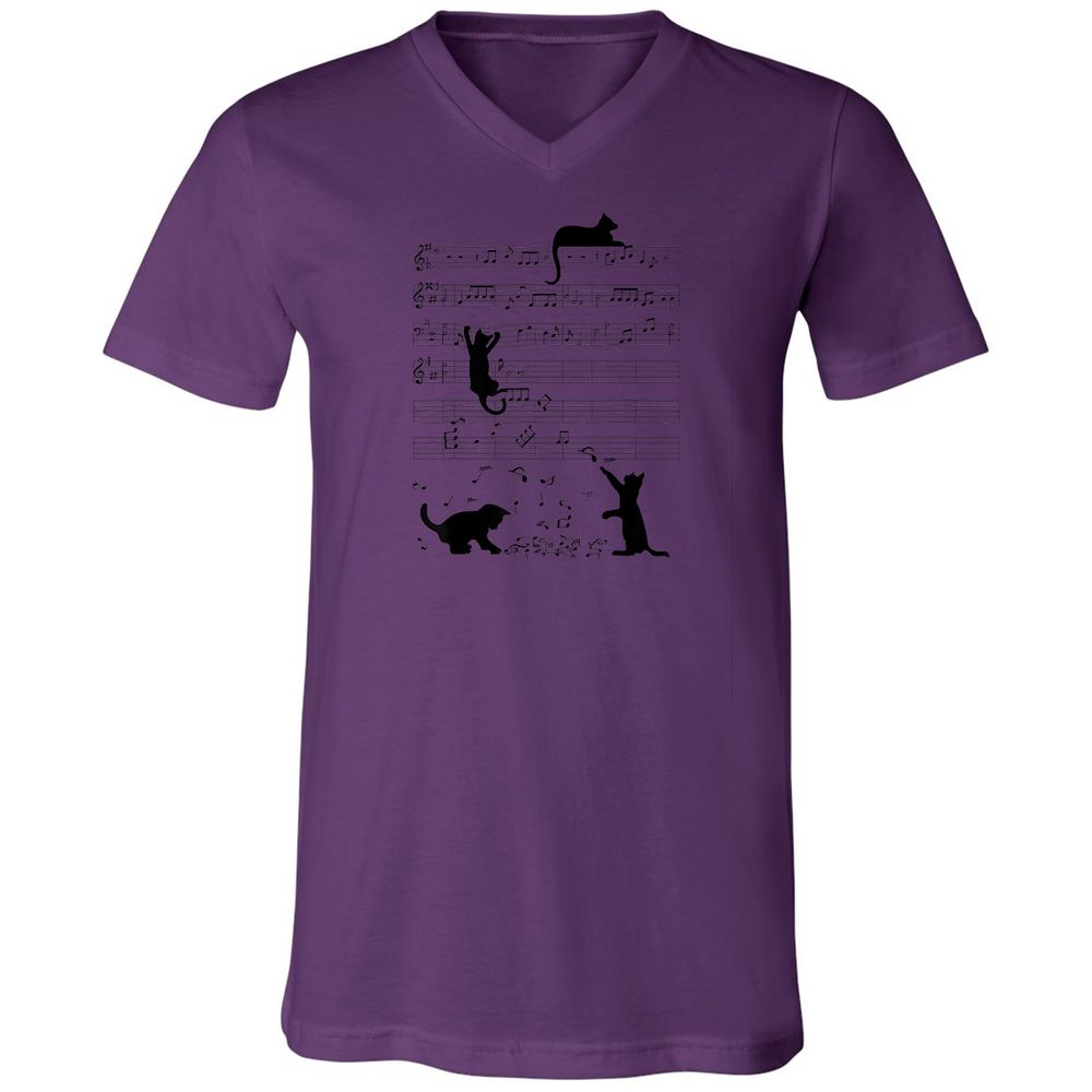Unisex V-Neck T-Shirt - LDRDN5AP - Team Purple - 2