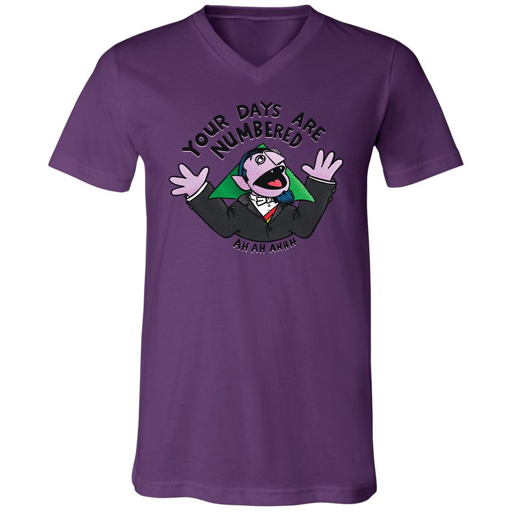 Unisex V-Neck T-Shirt - GC3J2AXV - Team Purple - 2