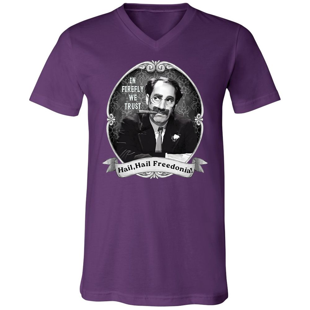 Unisex V-Neck T-Shirt - GYHSVRNG - Team Purple - 2