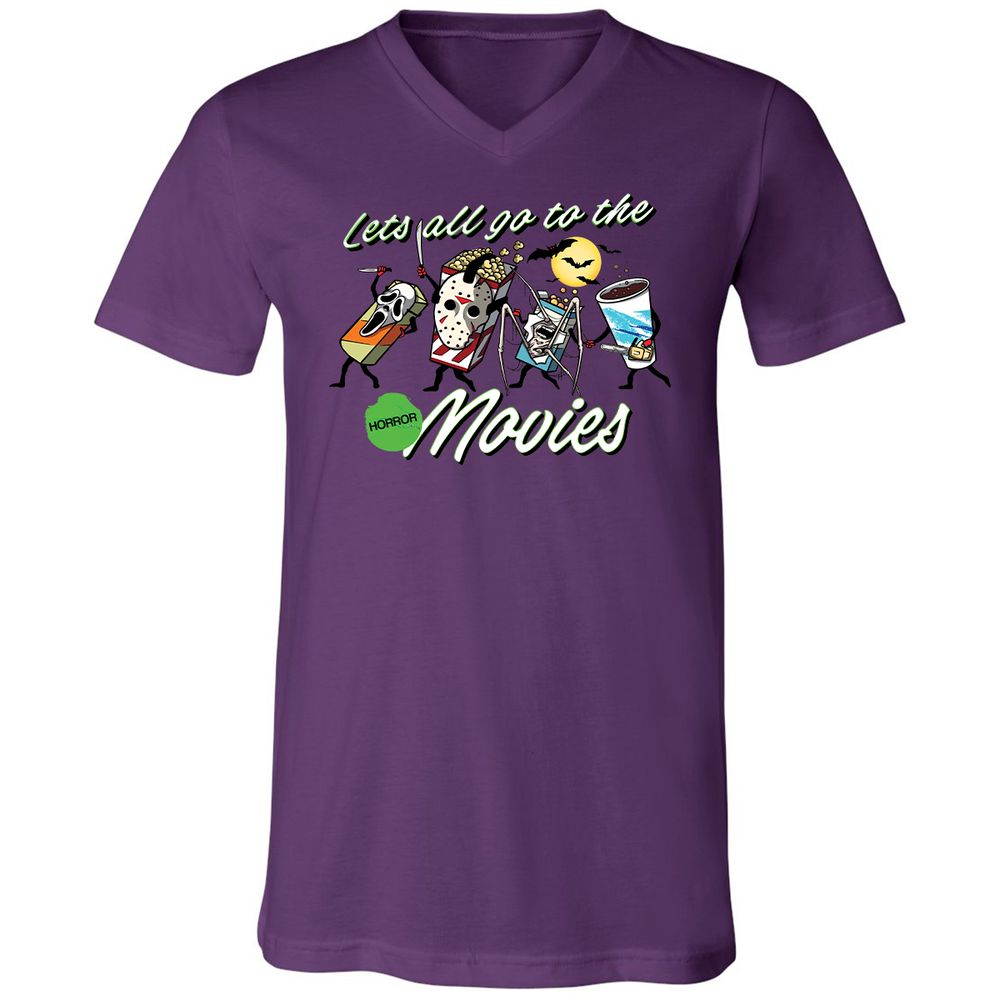 Unisex V-Neck T-Shirt - RH2FG9L4 - Team Purple - 2