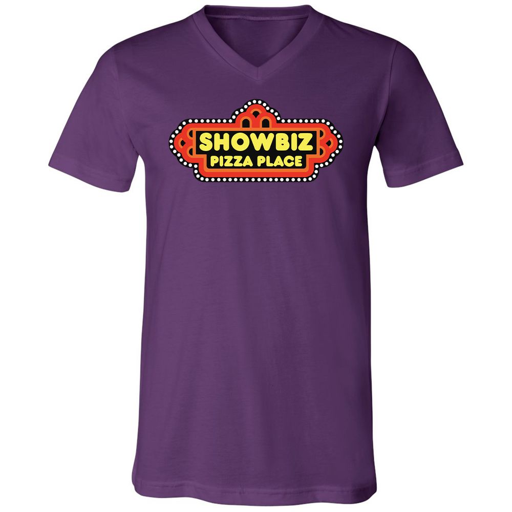 Unisex V-Neck T-Shirt - CNWXB6JX - Team Purple - 2