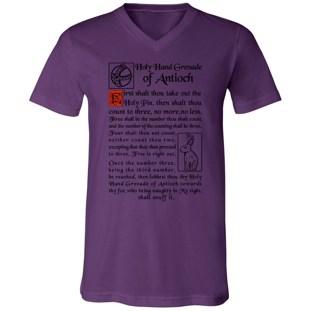 Unisex V-Neck T-Shirt - YXBMKG64 - Team Purple - 2