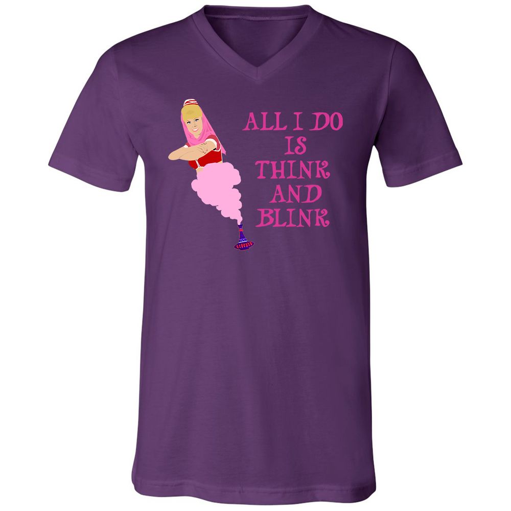 Unisex V-Neck T-Shirt - HYNWL7JP - Team Purple - 2