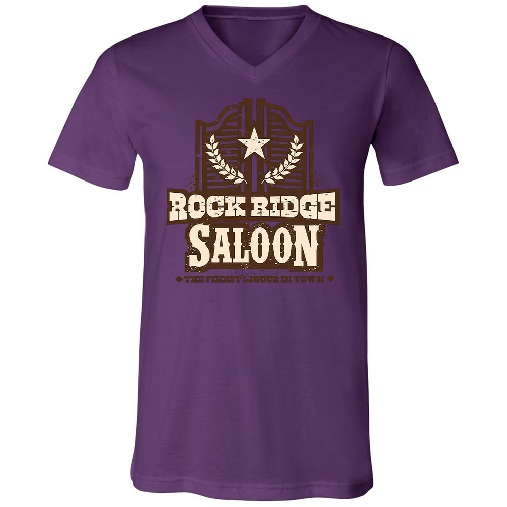Unisex V-Neck T-Shirt - BLRX1YGY - Team Purple - 2