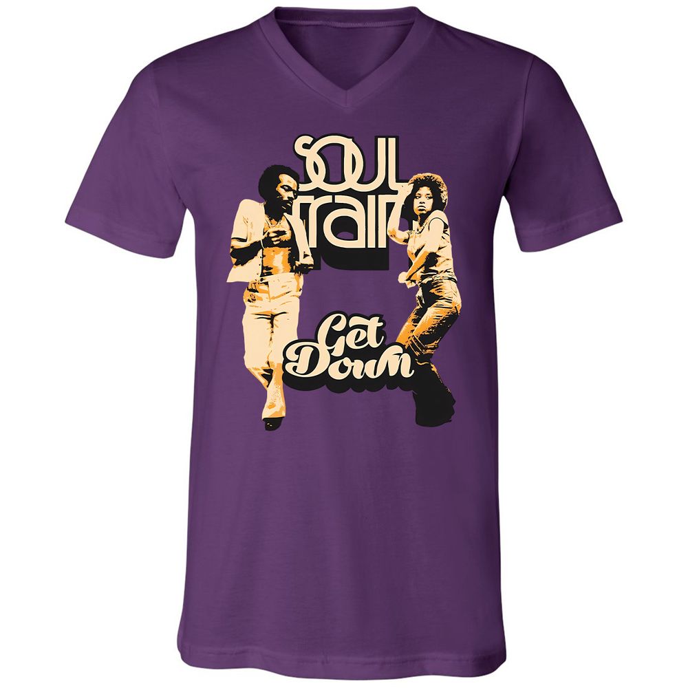 Unisex V-Neck T-Shirt - WBGZV889 - Team Purple - 2