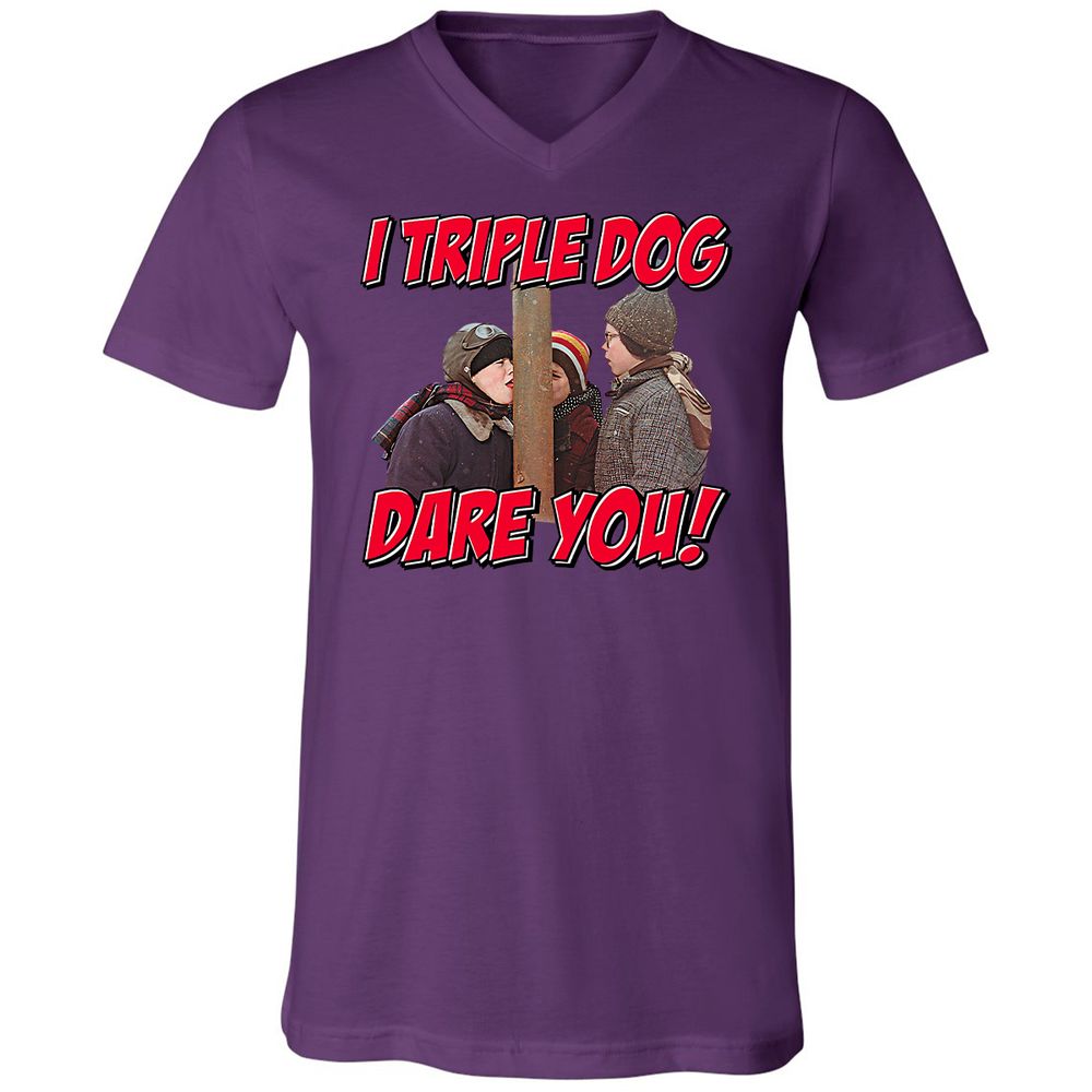 Unisex V-Neck T-Shirt - 644UWZCS - Team Purple - 2
