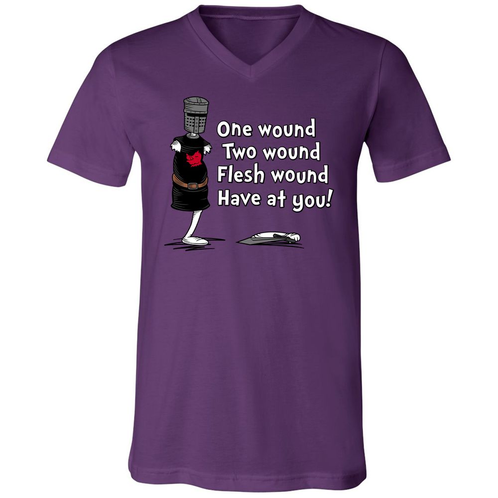 Unisex V-Neck T-Shirt - 26W96SL8 - Team Purple - 2