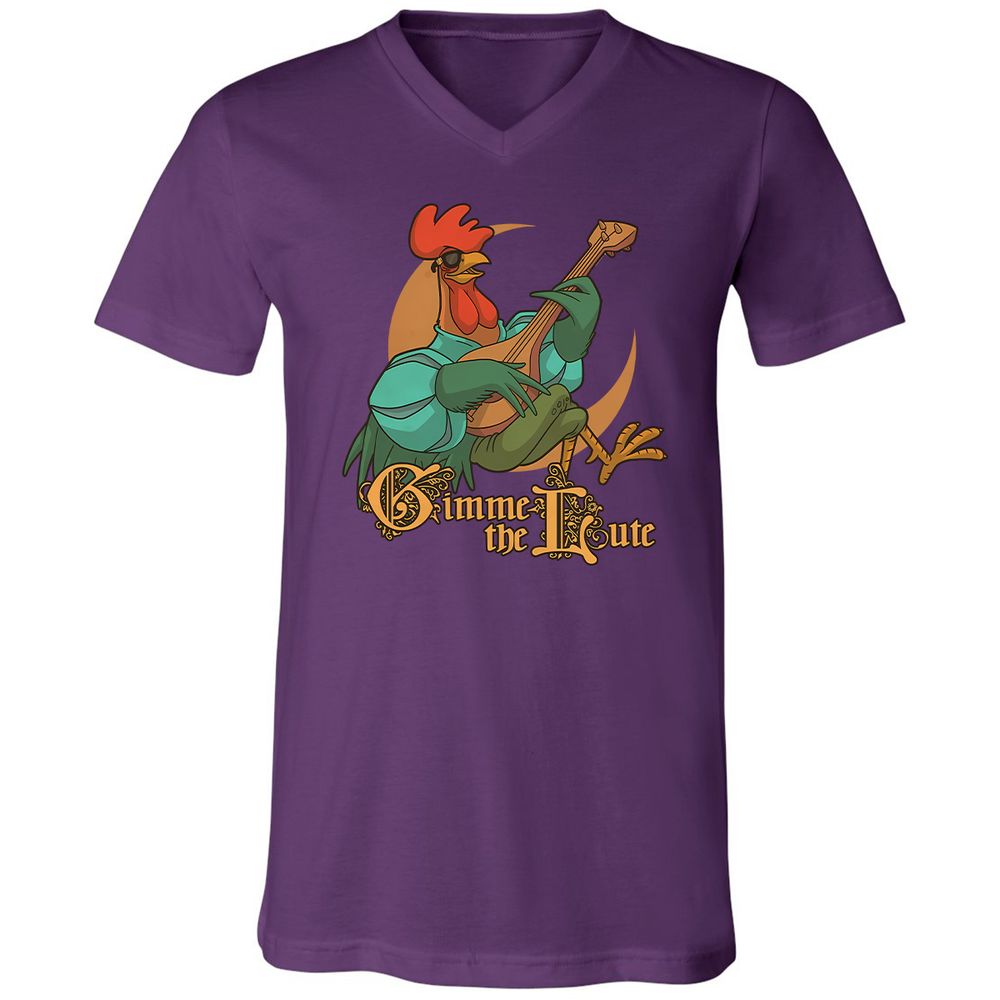 Unisex V-Neck T-Shirt - 6M3M9VZ9 - Team Purple - 2
