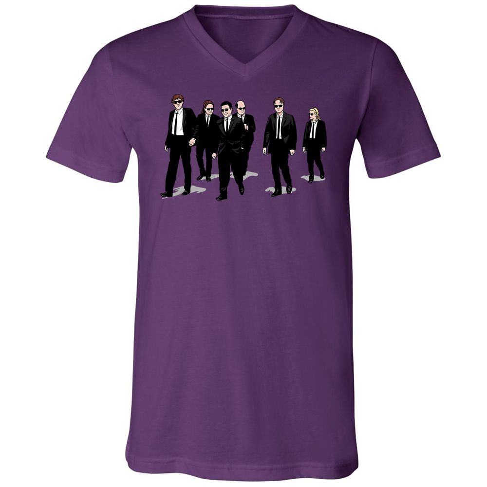 Unisex V-Neck T-Shirt - TLY9HPL7 - Team Purple - 2