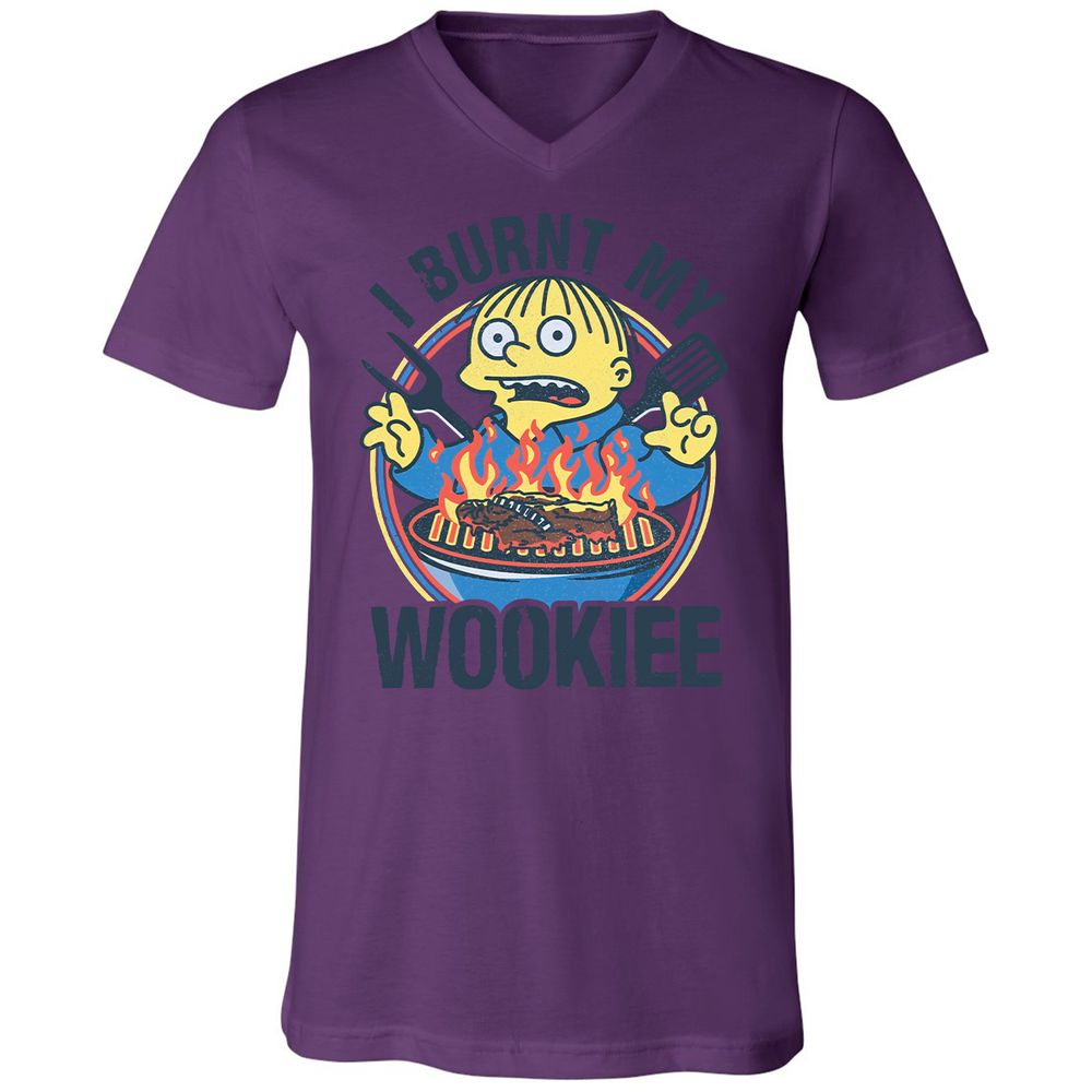 Unisex V-Neck T-Shirt - ZXZYFEE9 - Team Purple - 2