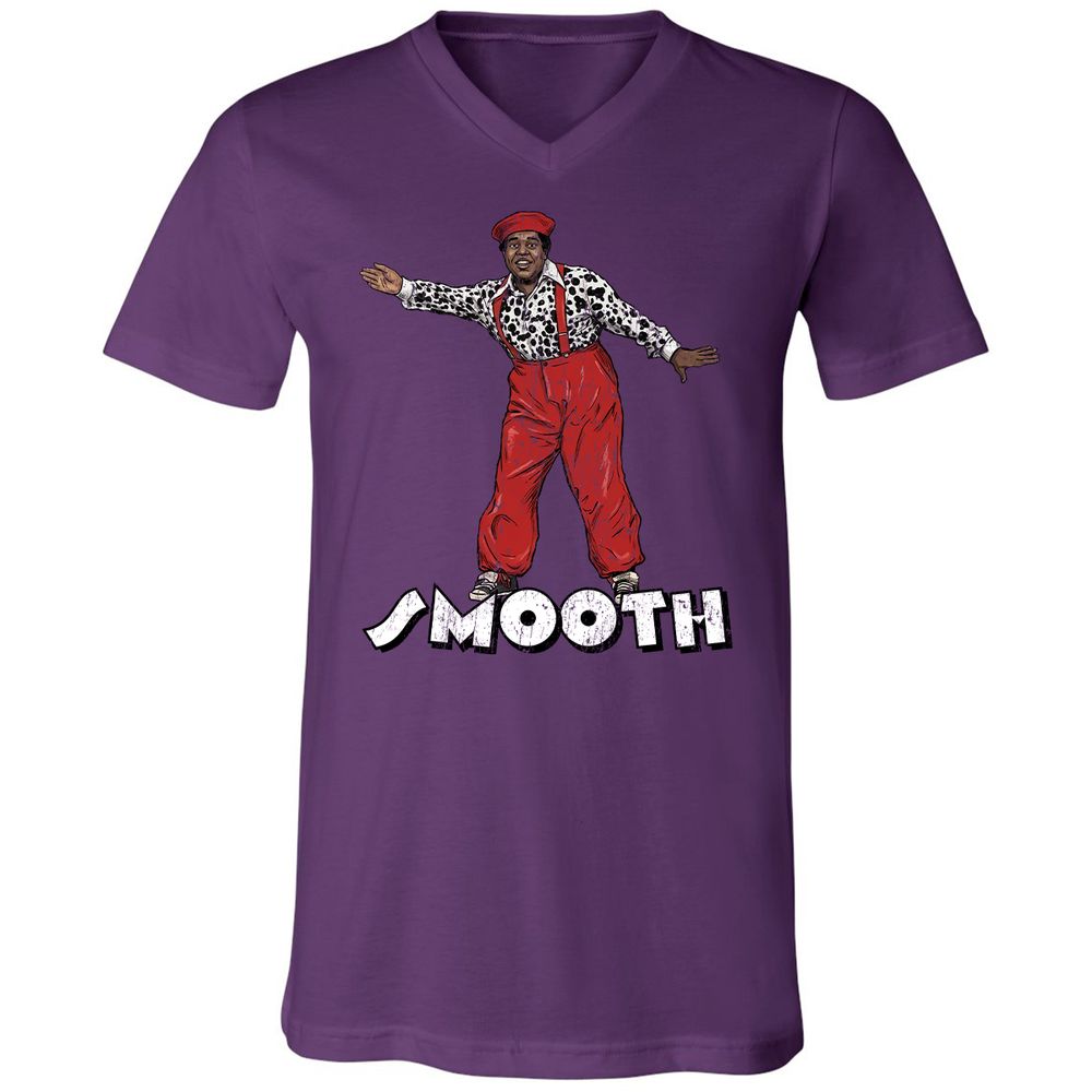 Unisex V-Neck T-Shirt - K9KZVMKX - Team Purple - 2