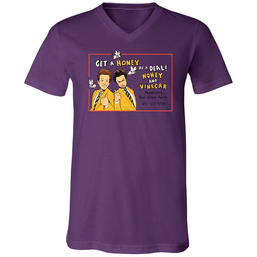 Unisex V-Neck T-Shirt - FTEGSH1H - Team Purple - 2