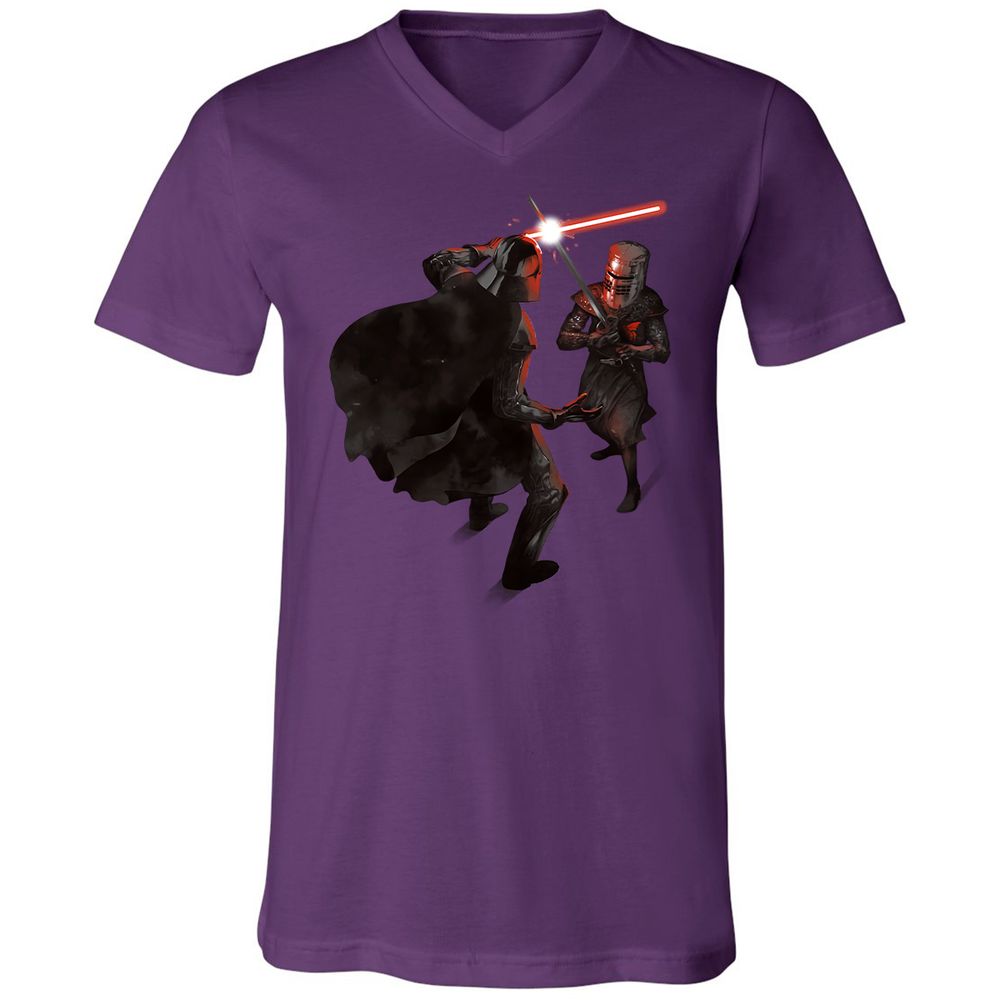 Unisex V-Neck T-Shirt - 16F16CUK - Team Purple - 2