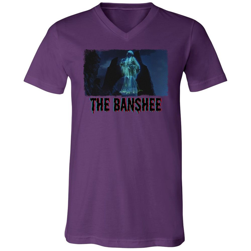 Unisex V-Neck T-Shirt - L3GJDTUJ - Team Purple - 2