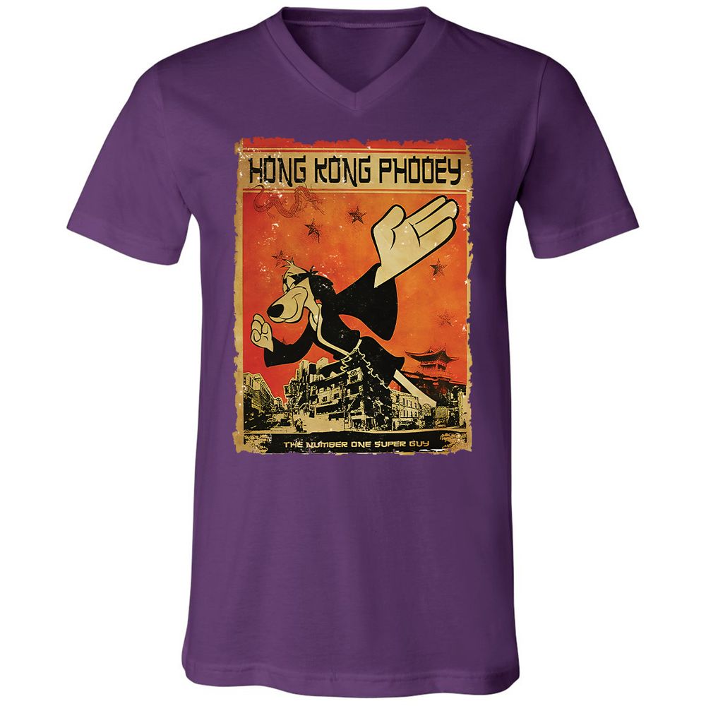 Unisex V-Neck T-Shirt - M73W8QTQ - Team Purple - 2