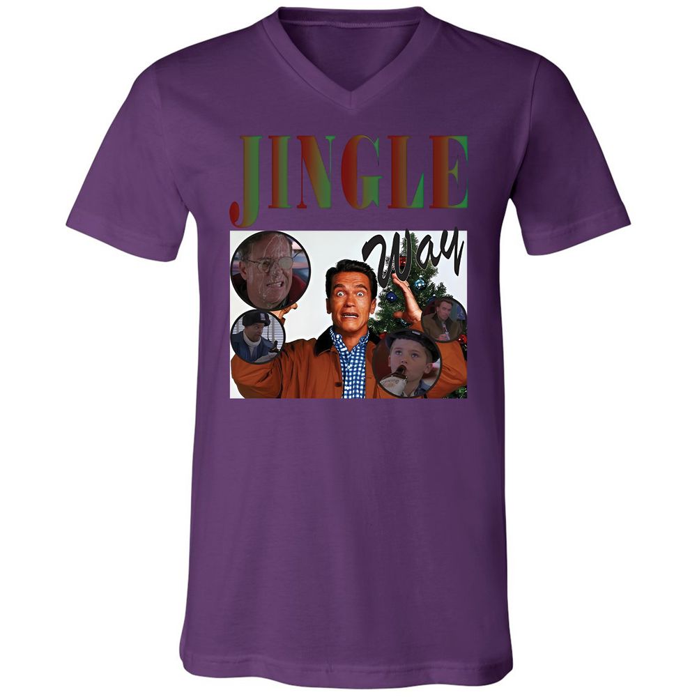 Unisex V-Neck T-Shirt - 2T9HZD3S - Team Purple - 2