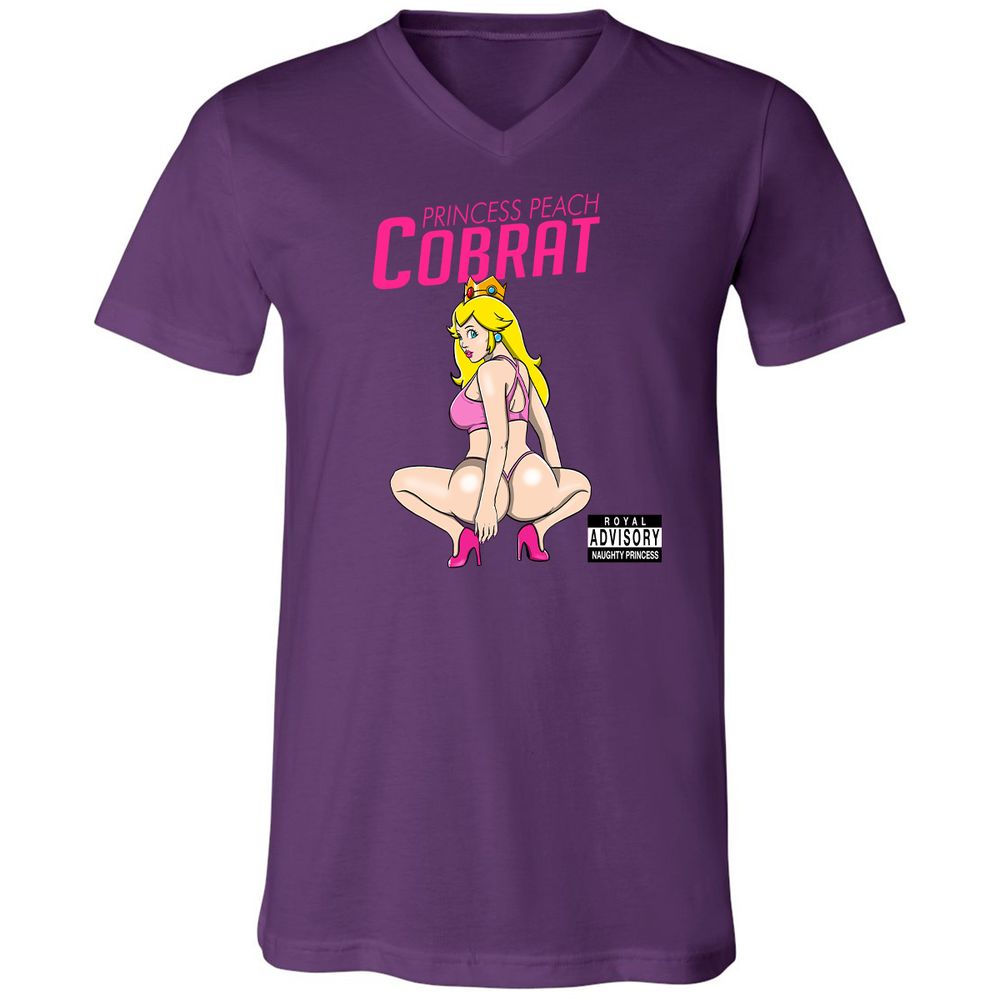 Unisex V-Neck T-Shirt - 4NGPCGCF - Team Purple - 2