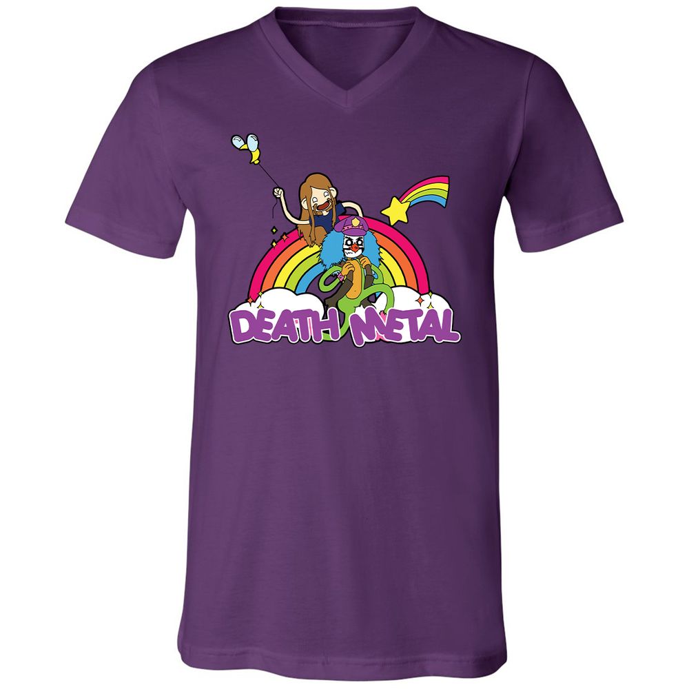 Unisex V-Neck T-Shirt - A5JDJ2QB - Team Purple - 2