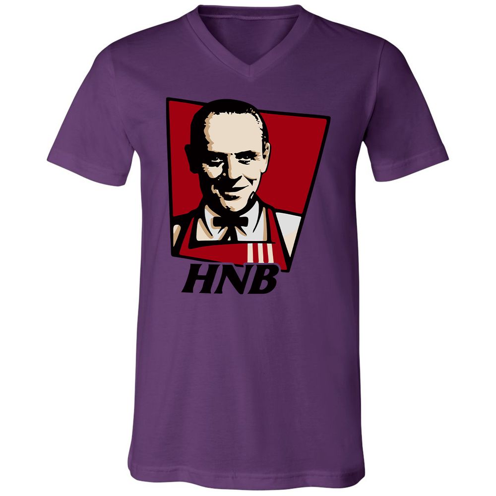 Unisex V-Neck T-Shirt - ESGMKDG6 - Team Purple - 2