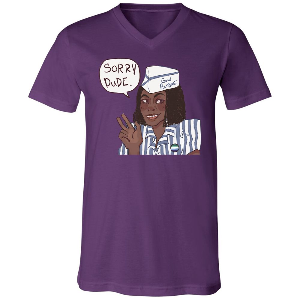 Unisex V-Neck T-Shirt - GDRYEMTK - Team Purple - 2