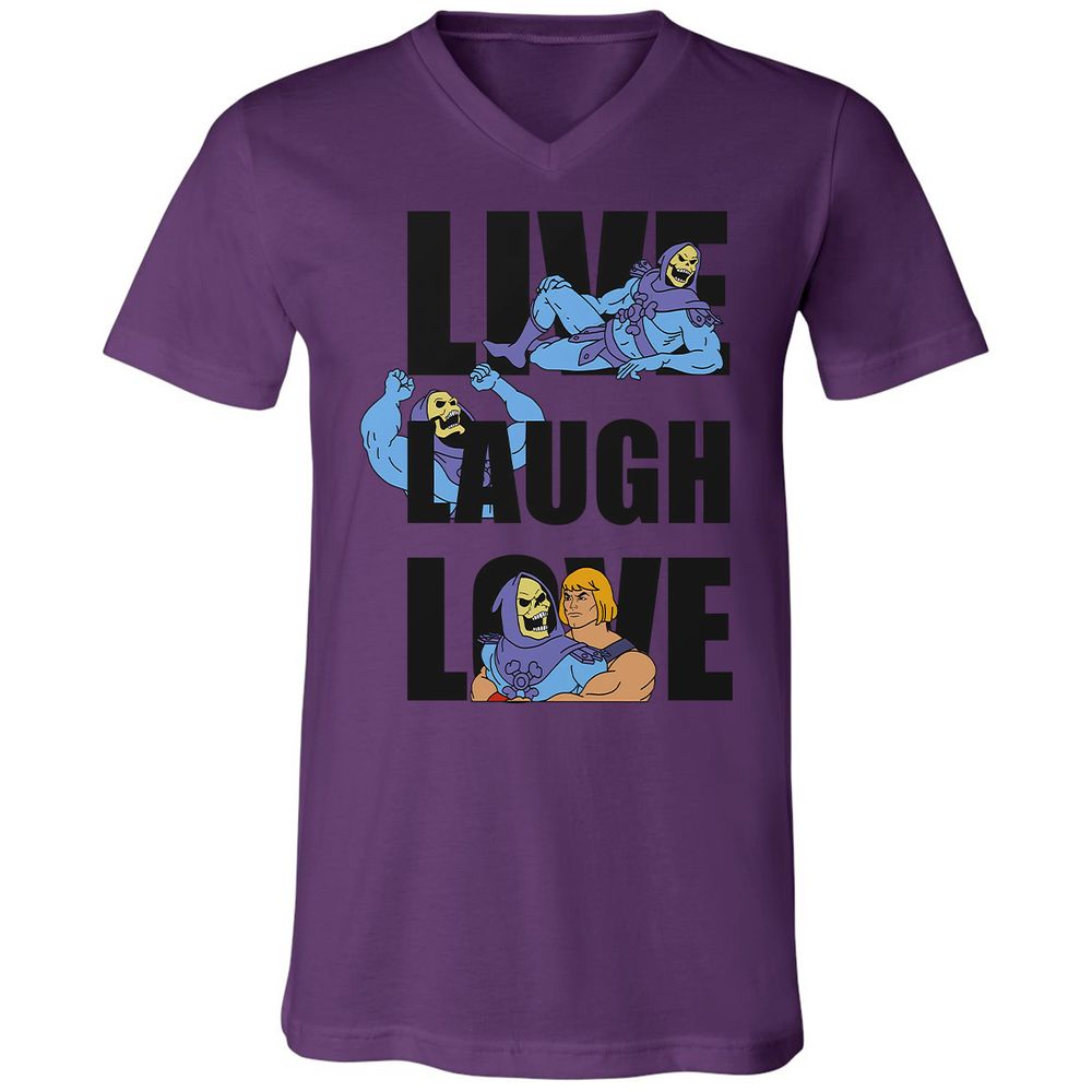 Unisex V-Neck T-Shirt - ARE6JFSF - Team Purple - 2