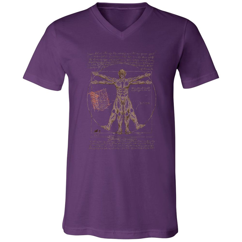 Unisex V-Neck T-Shirt - ZA66T4YB - Team Purple - 2