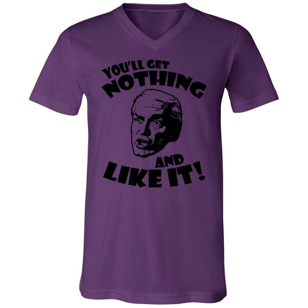 Unisex V-Neck T-Shirt - 57Z5AX6J - Team Purple - 2