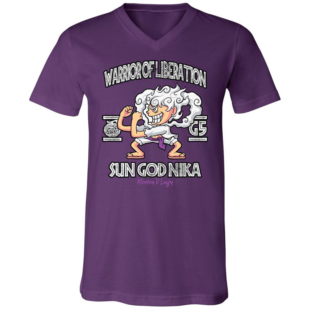 Unisex V-Neck T-Shirt - VB98SZTS - Team Purple - 2