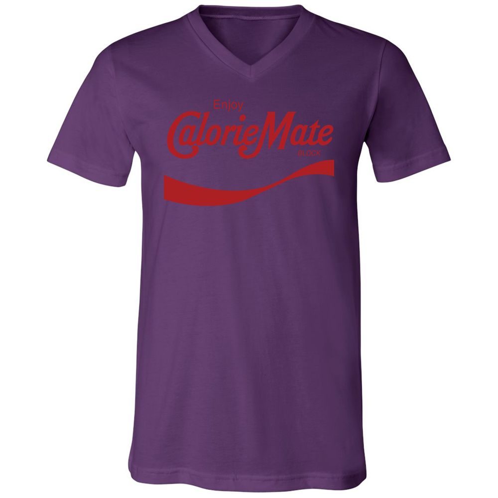 Unisex V-Neck T-Shirt - XZZ325EH - Team Purple - 2
