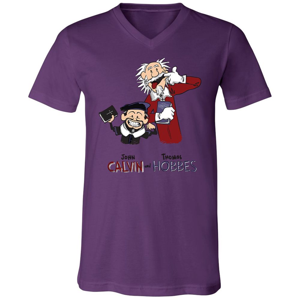 Unisex V-Neck T-Shirt - Y1376KL6 - Team Purple - 2