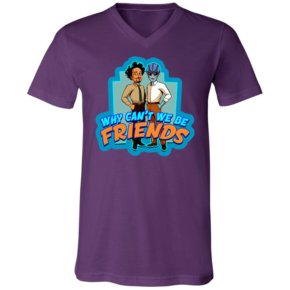 Unisex V-Neck T-Shirt - K378NJXT - Team Purple - 2
