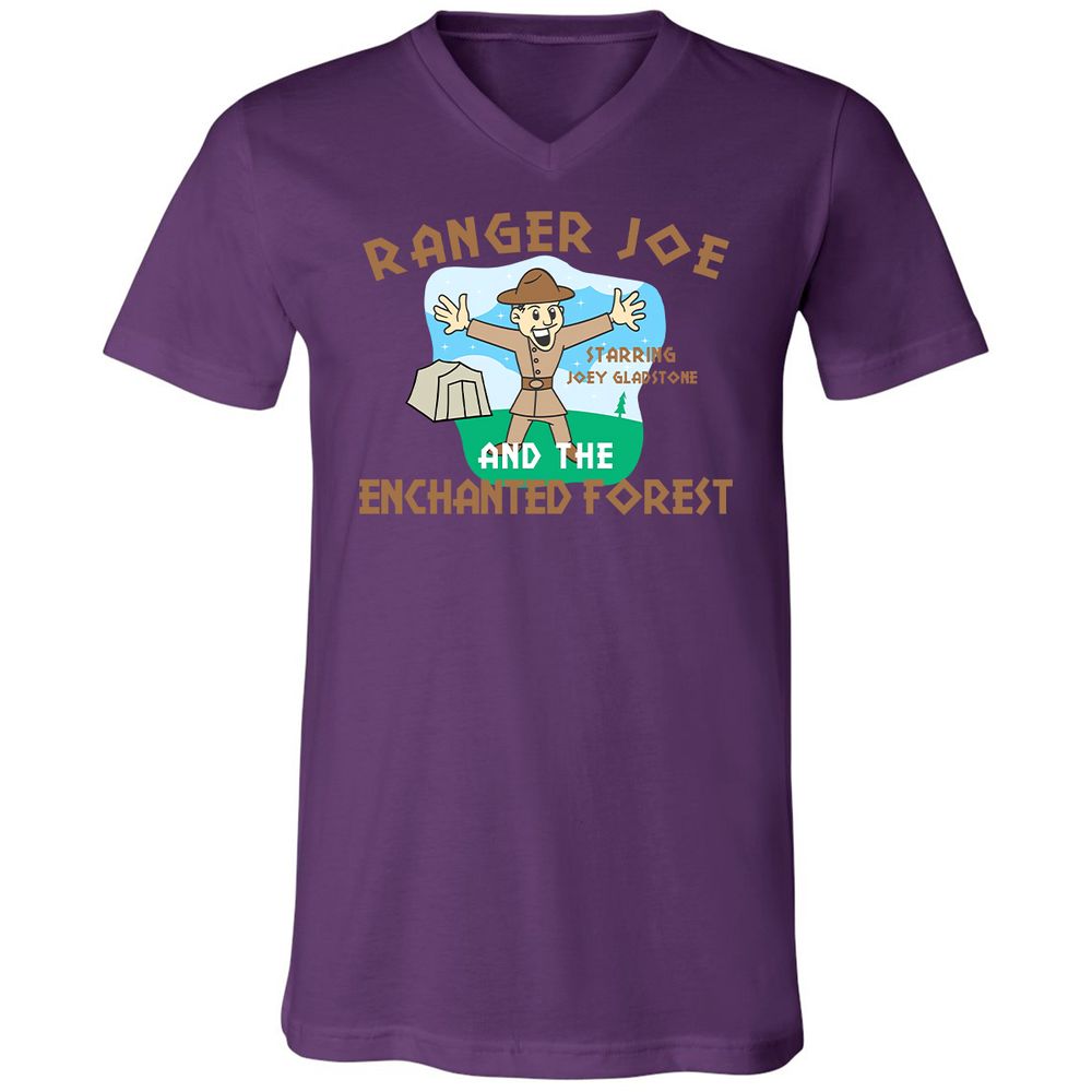 Unisex V-Neck T-Shirt - 2WXWT9WG - Team Purple - 2