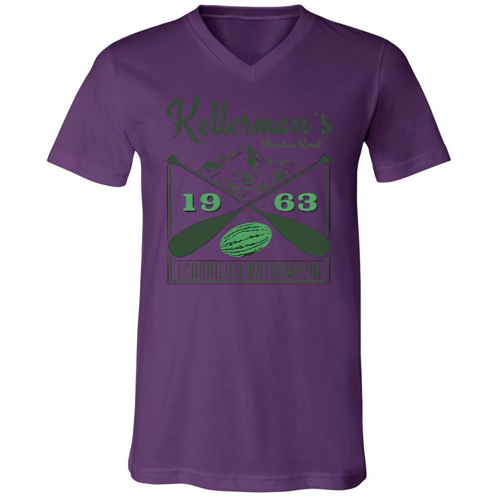 Unisex V-Neck T-Shirt - TAT3ANAT - Team Purple - 2